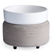 Gray Concrete & White 2-in-1 Classic Wax Warmer