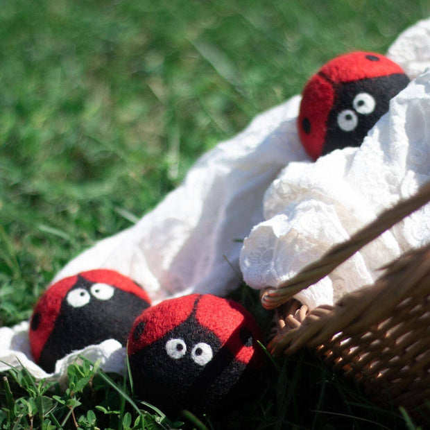 Ladybug Trio Eco Dryer Balls - Set of 3