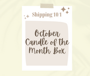 October Candle of the Month Subscription  SHIPS FREE! (code: CANDLECLUB)