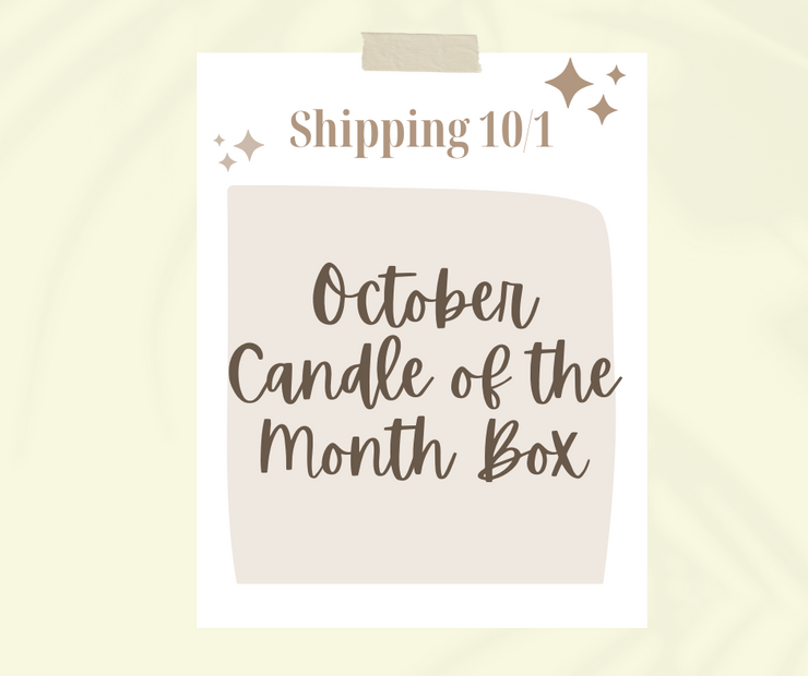October Candle of the Month Subscription  SHIPS FREE! (code: CANDLECLUB)