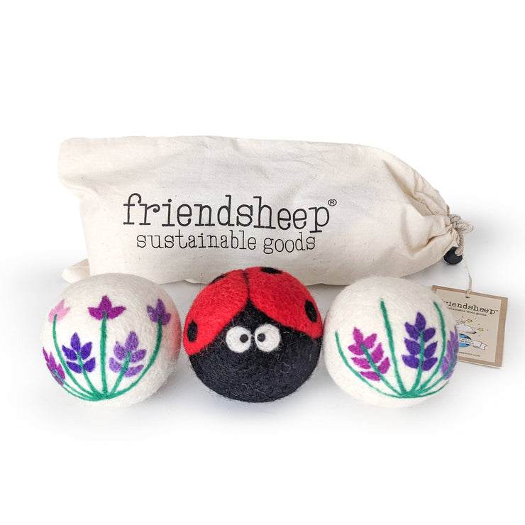 Lavender Fields Trio with Ladybug