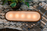 Rustic Brown Dough Bowl Candle