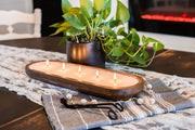 Rustic Brown Dough Bowl Candle