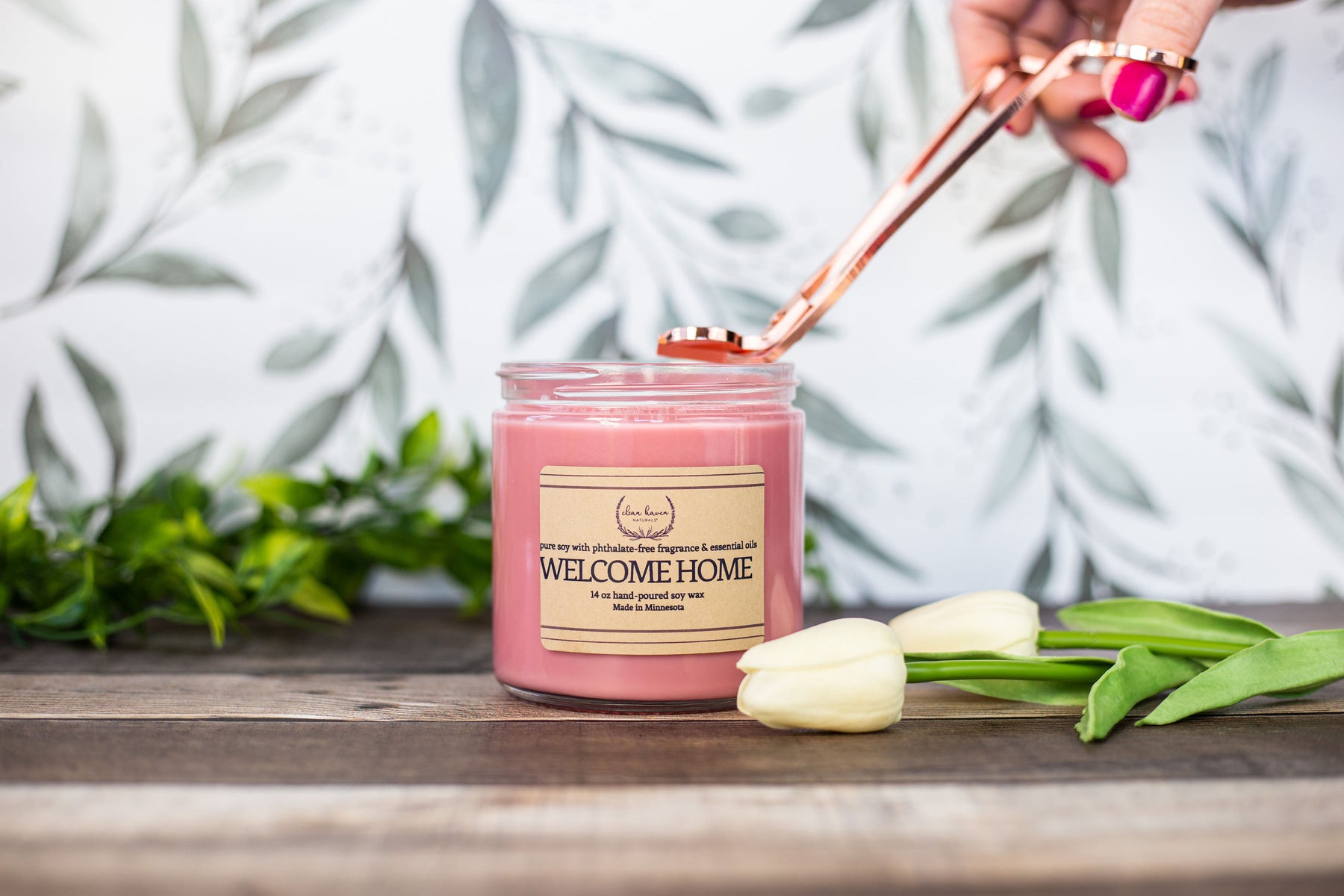 Candle + Wick Trimmer Set Clean Haven Naturals