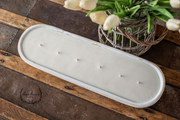 Rustic White Dough Bowl Candle