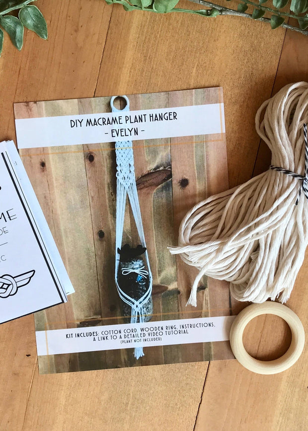 DIY Macrame Plant Hanger Kit - The Evelyn