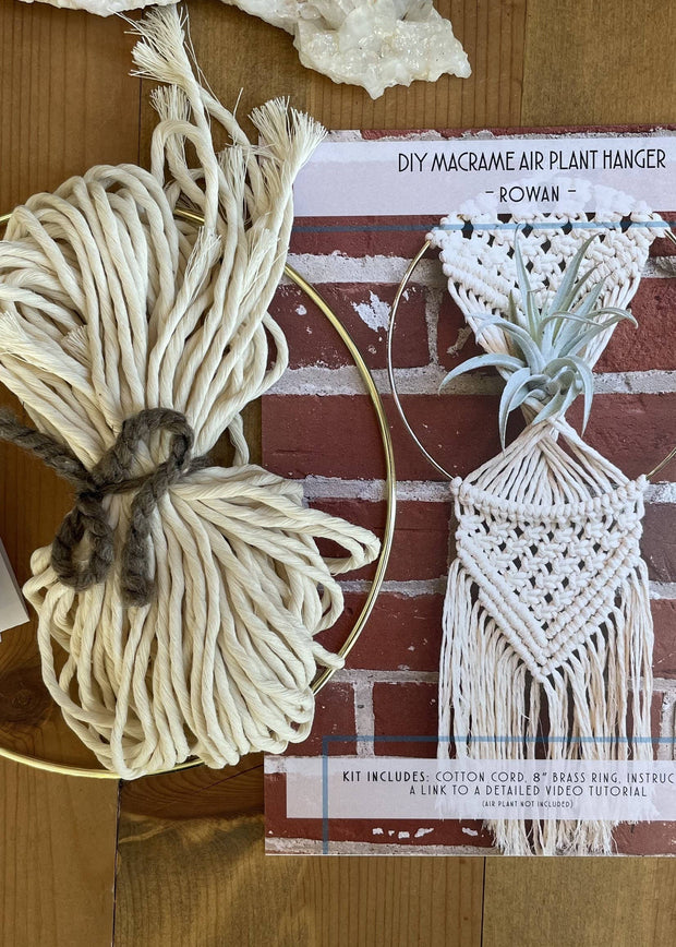 DIY Macrame Rowan 8" Air Plant Hanger Kit