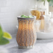 Gray Wicker Illumination Warmer